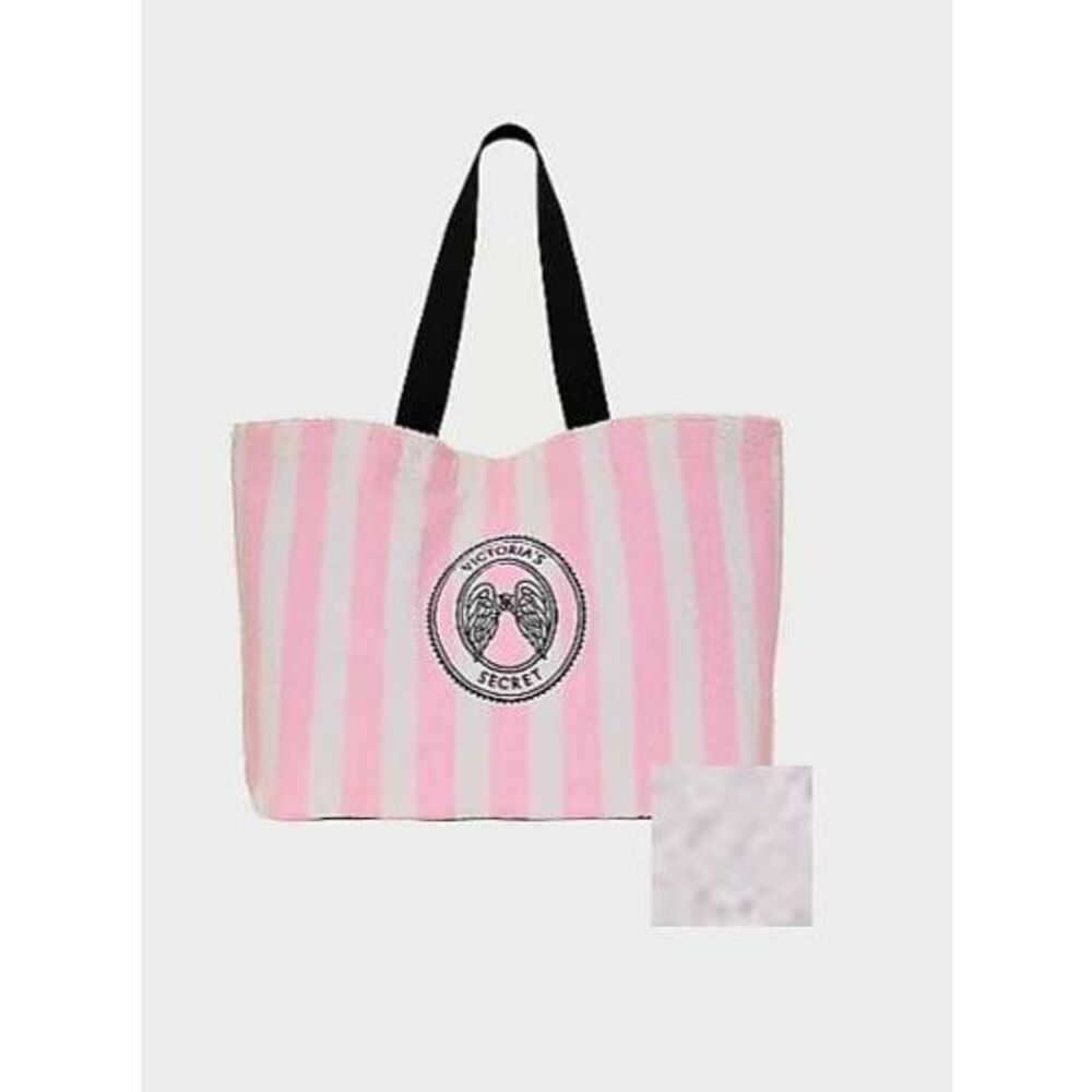 NEW WITH TAGS VICTORIA'S SECRET TERRY CLOTH BEACH BAG